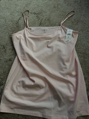 LOFT Light Pink Adjustable Strap Tank Top